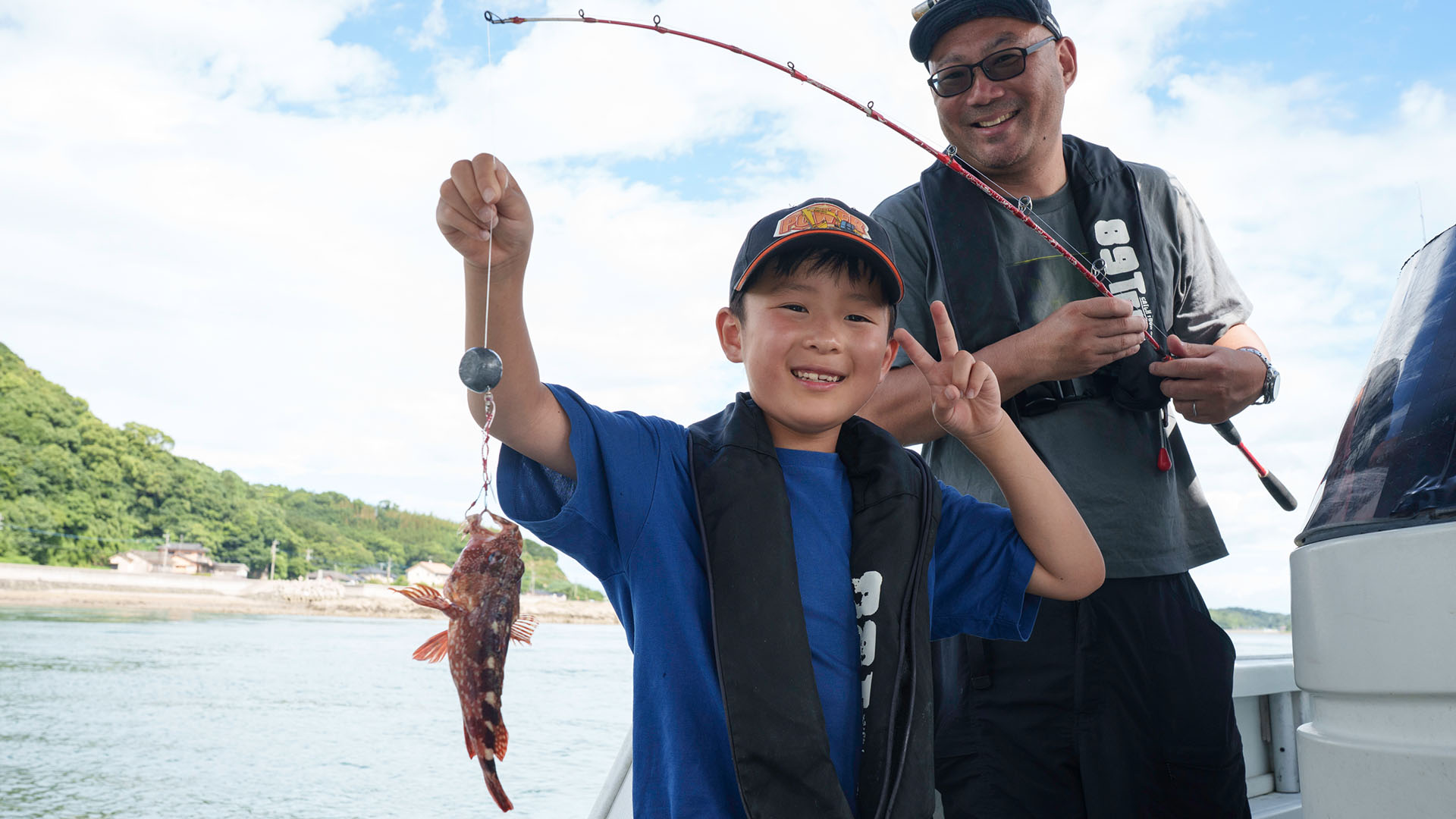 天草で子どもと船釣り体験
